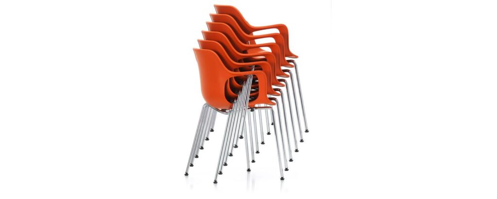 HAL Armchair Tube Stackable Chair by Vitra