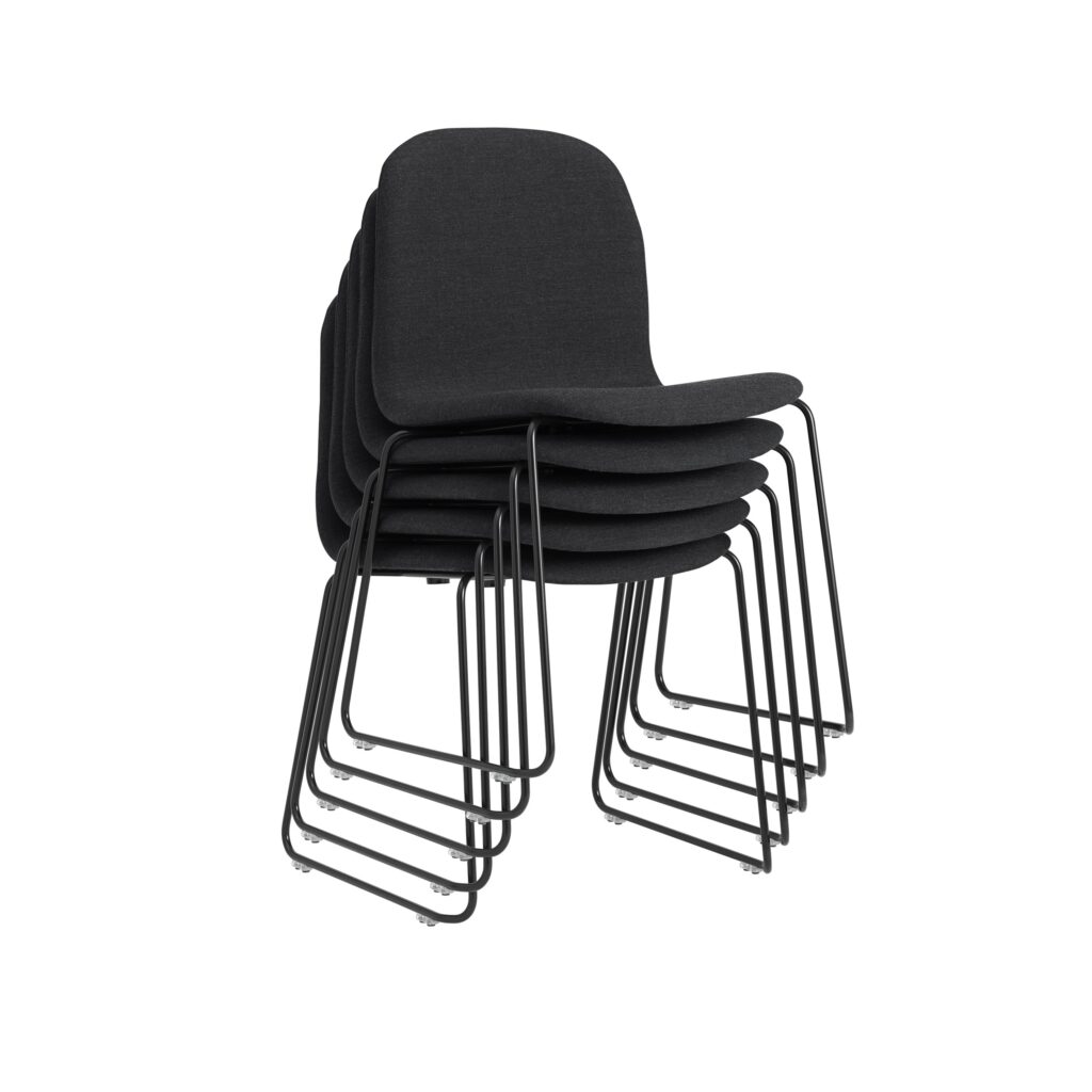 Visu Side Chair Sled Base by Muuto