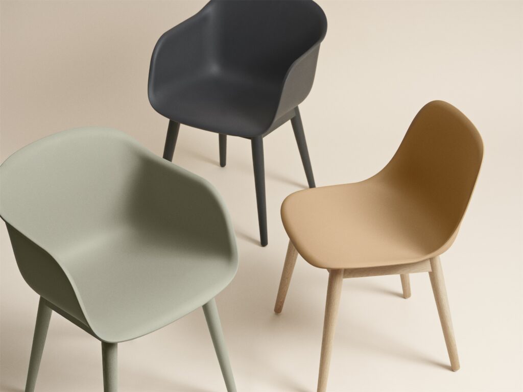 Fiber Side Chair Wood Base by Muuto